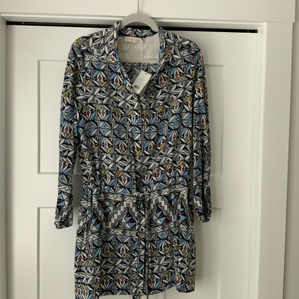 Tory Burch mini dress with tie, size 8